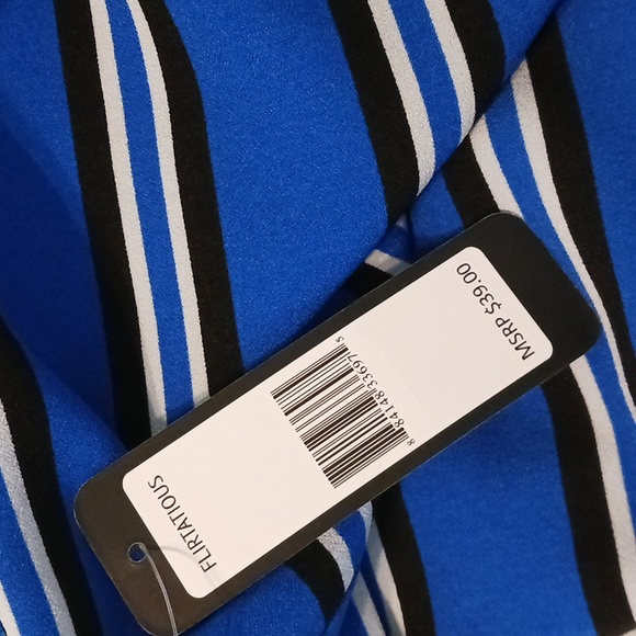 Flirtatious Bold Stripe Pull On Pants in Size Large  (NWT) - Picture 7 of 7